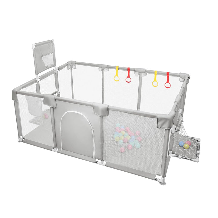 Laufgitter für Babys, grosser Laufstall für Kleinkinder, Aktivität für Kinder mit Ball, modular, fal