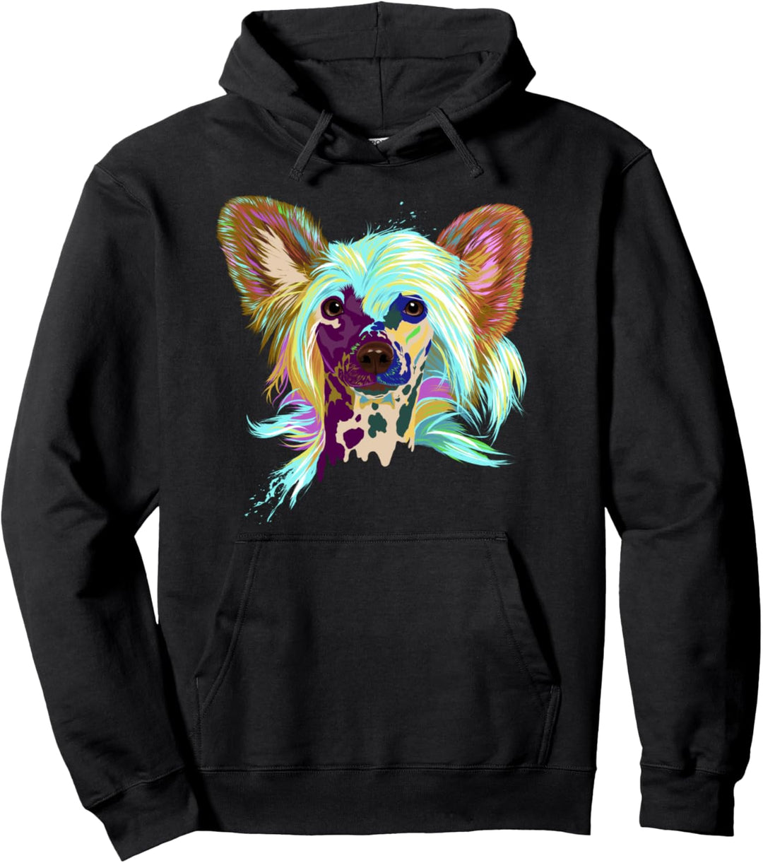 Hund Chinesischer Schopfhund Pullover Hoodie