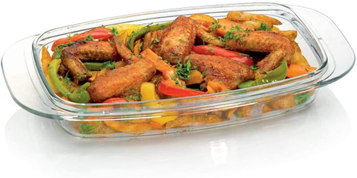 Tescoma Premium Bräter 39 x 22 x 17 cm I Antihaft, Spezialboden, Vielseitiger Glasdeckel I Universel