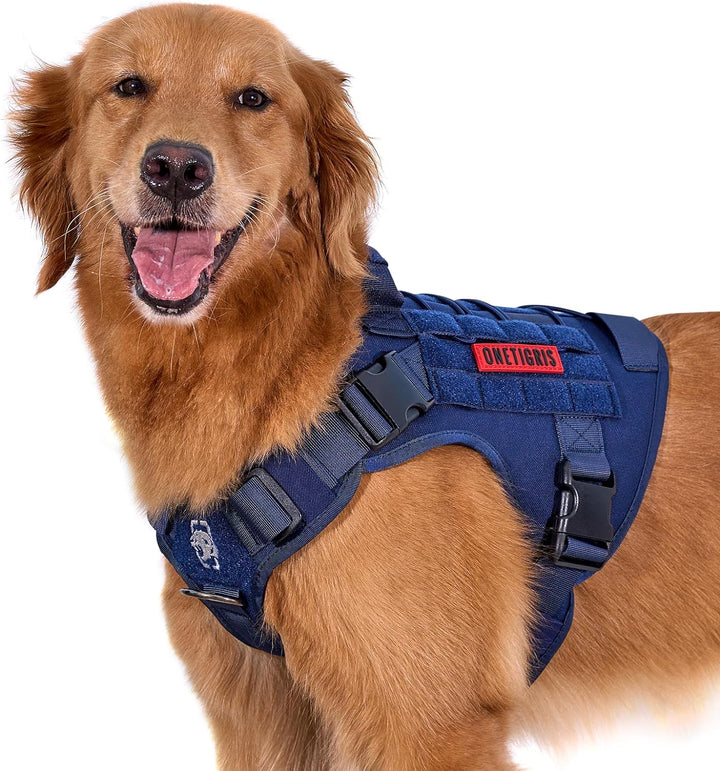 OneTigris Hundegeschirr, FIRE Watcher Taktische Geschirr MOLLE Sicherheitsgeschirr Service Hunde Hun