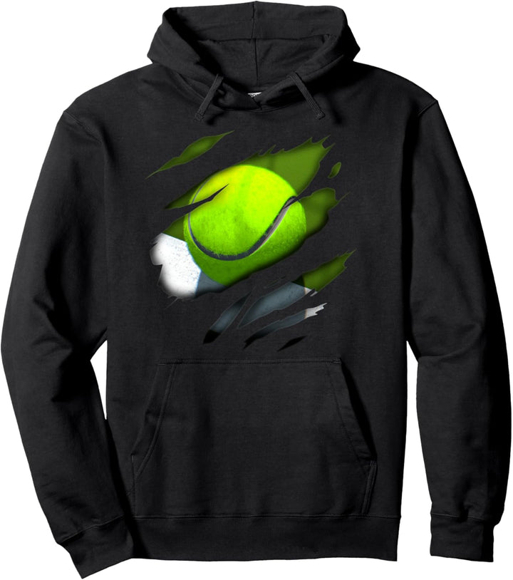 Tennis in mir Design, Tennisdesign Pullover Hoodie