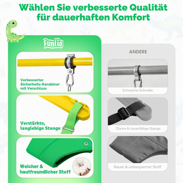 FUNLIO Baby-Hüpfsitz mit Ständer für 6–24 Monate, Babywippe zum Spielen, Hüpfsitz für Kleinkinder, m
