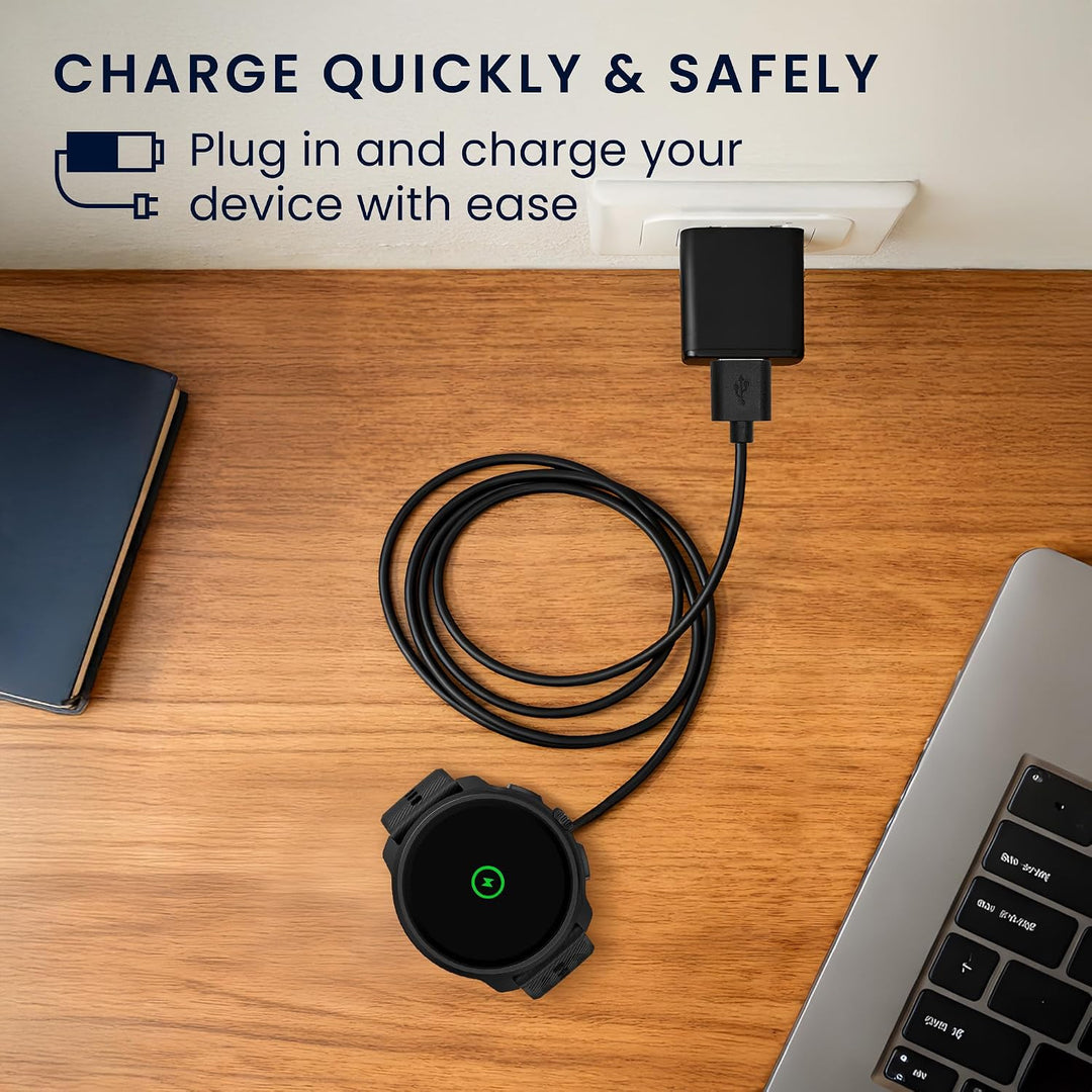 kwmobile USB Kabel Charger kompatibel mit Suunto Peak 9 Ladekabel - Smart Watch Ersatzkabel - Fitnes
