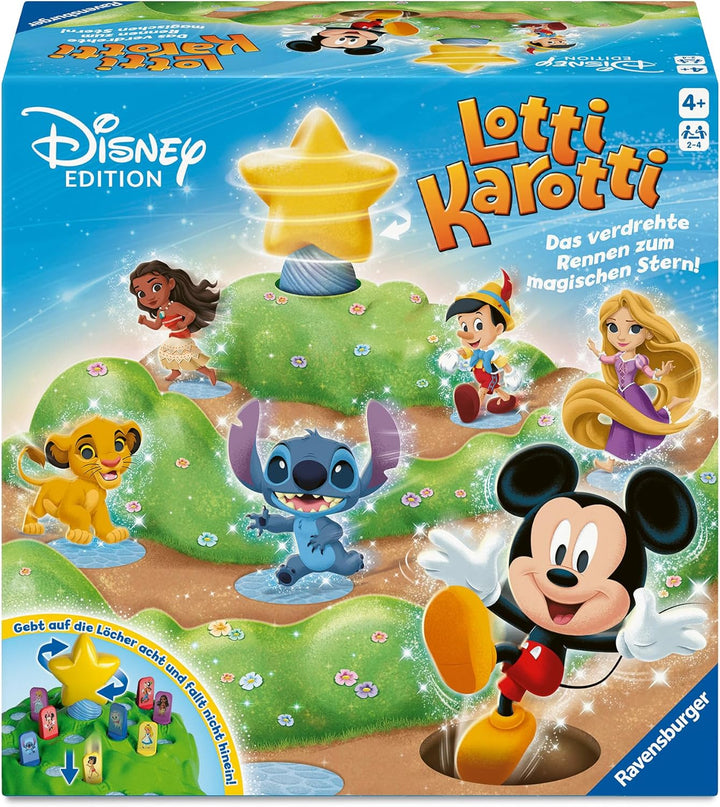 Ravensburger 24851 - Lotti Karotti Disney Edition, Adaption des bekannten Spiele-Klassikers mit Disn