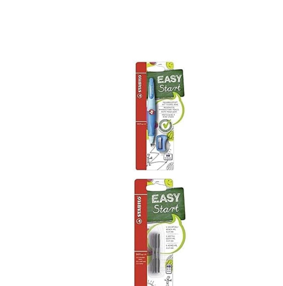 Ergonomischer Druck-Bleistift für Rechtshänder - STABILO EASYergo 3.15 in blau - inklusive 1 dicken
