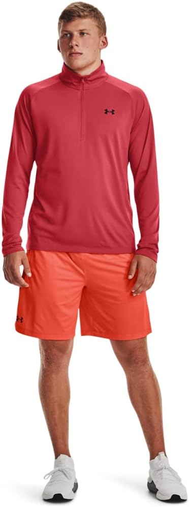 Under Armour Herren Tech 2.0 1/2 Zip Warmup Tops (1er Pack), XL Rotrot