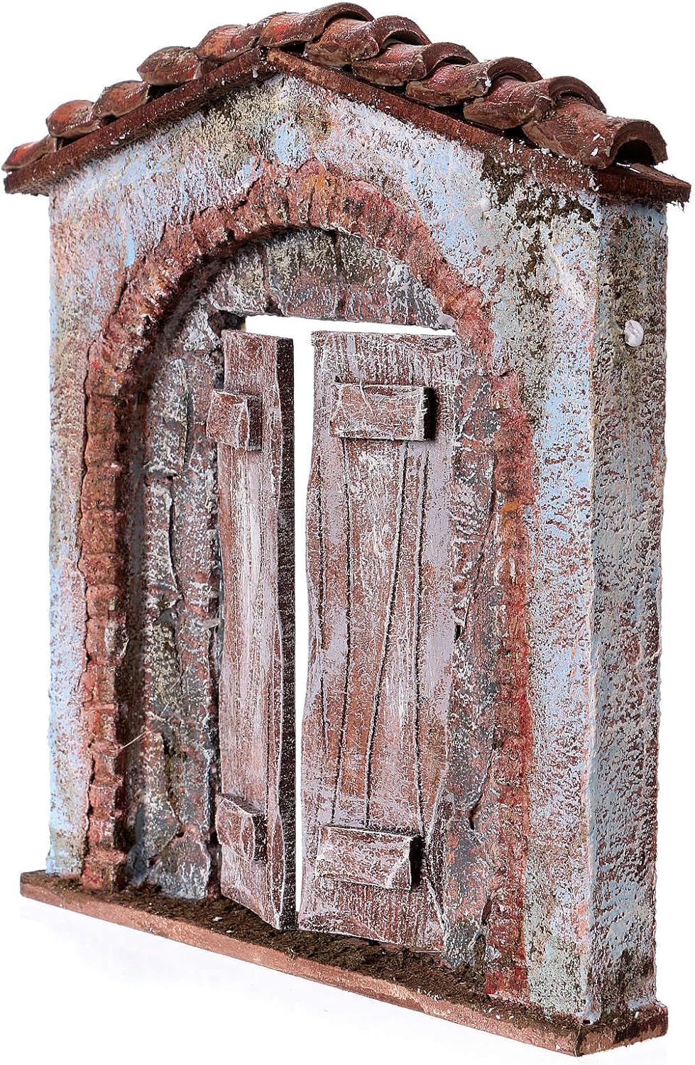 Hausfassade Tor und Bogen für Krippen von 12cm