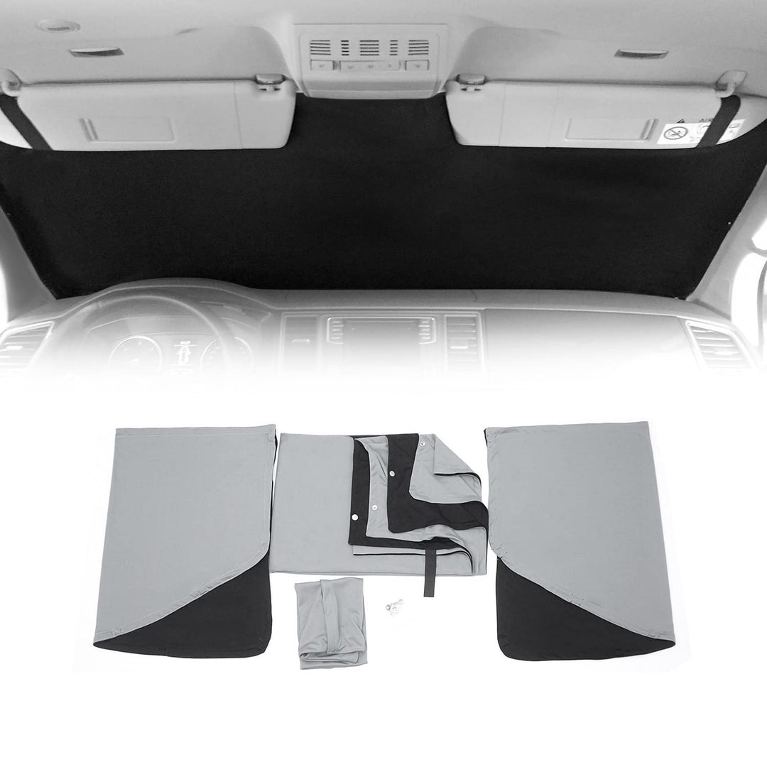 Sonnenschutz Gardinen kompatibel mit VW Crafter SY 2017-2023 Camping Vorhang Silber
