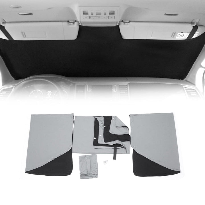 Sonnenschutz Gardinen kompatibel mit VW Crafter SY 2017-2023 Camping Vorhang Silber