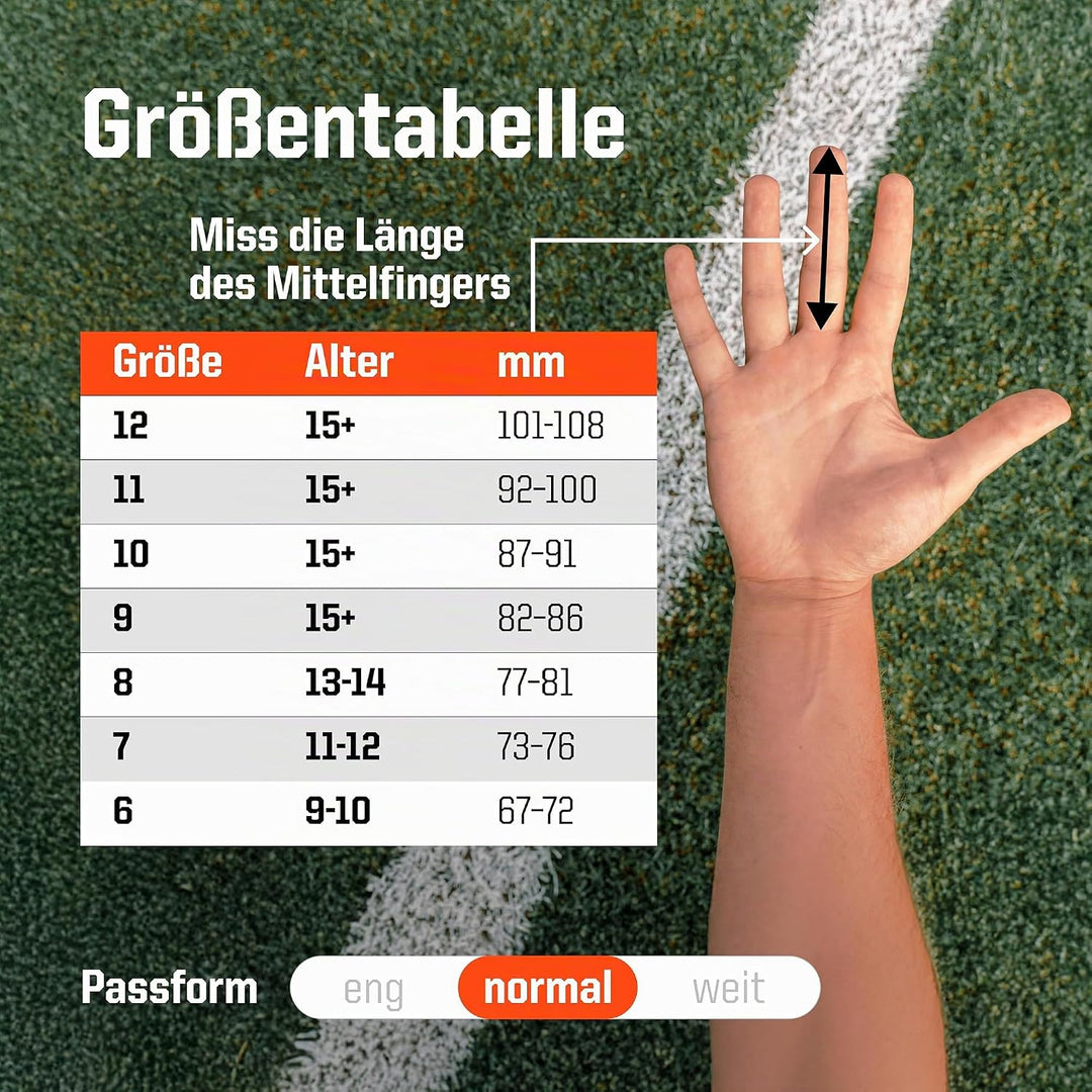 T1TAN Classic 1.0 Torwarthandschuhe - ohne Fingerschutz - Fussballhandschuhe für Torhüter - Diverse
