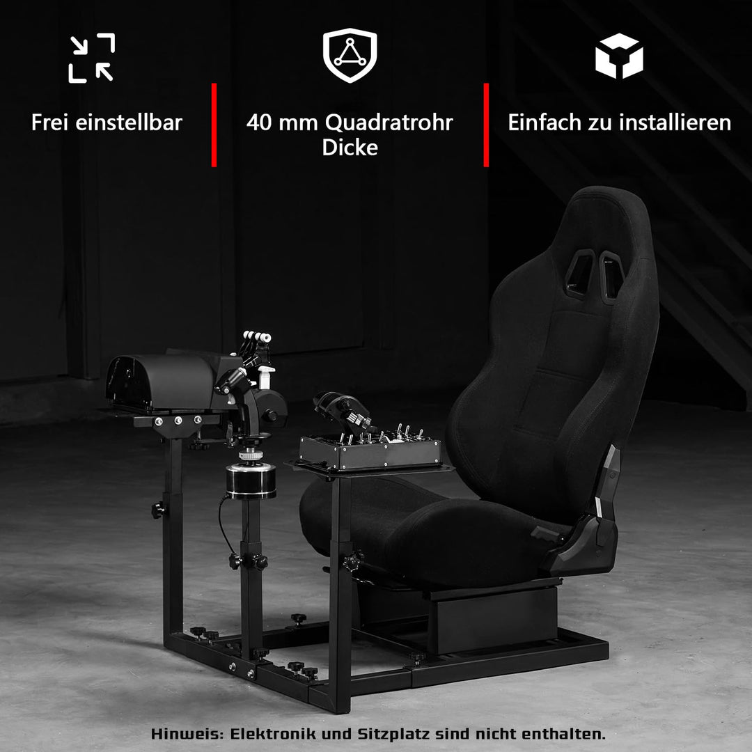 Dardoo Racing Flugsimulator Ständer mit Sitzrahmen