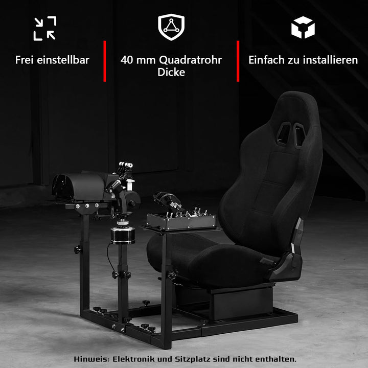 Dardoo Racing Flugsimulator Ständer mit Sitzrahmen