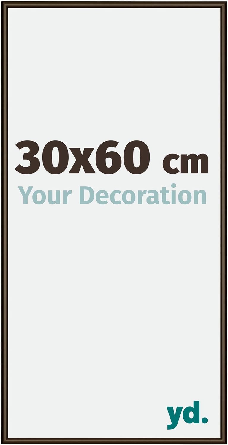 yd. Your Decoration - Bilderrahmen 30x60 cm - Bilderrahmen aus Aluminium mit Acrylglas - Antireflex