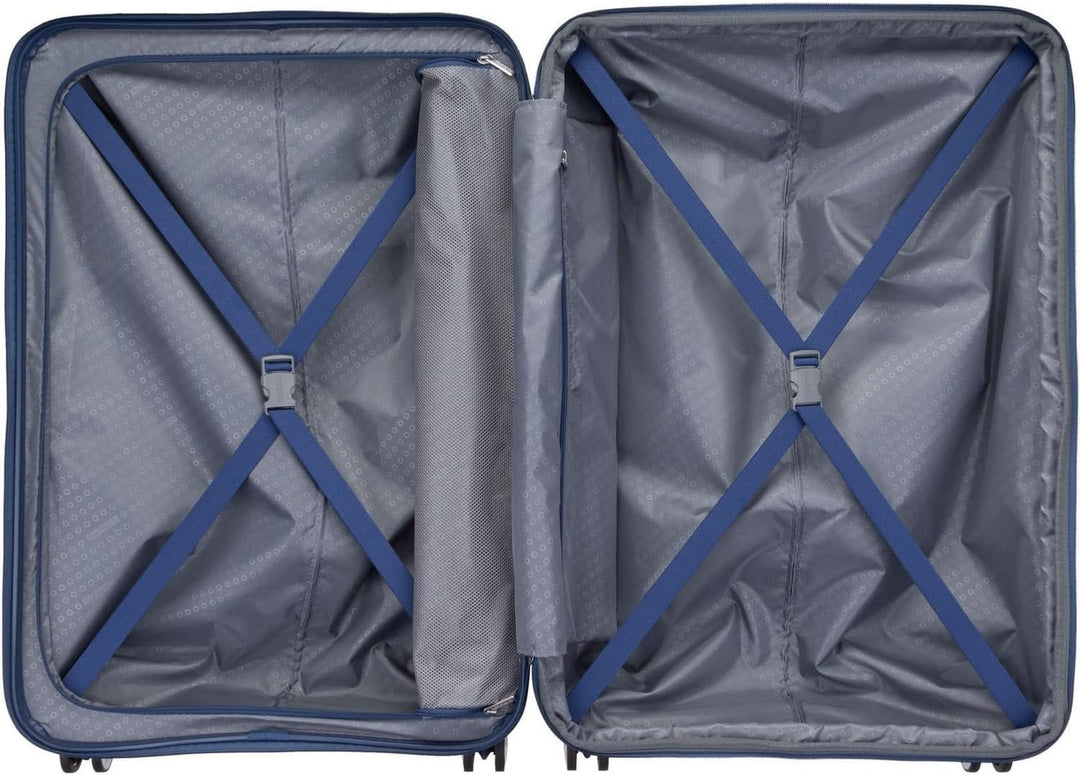 American Tourister Soundbox - Spinner L Erweiterbar Koffer, 77 cm, 110 L, Blau (Midnight Navy) Blau