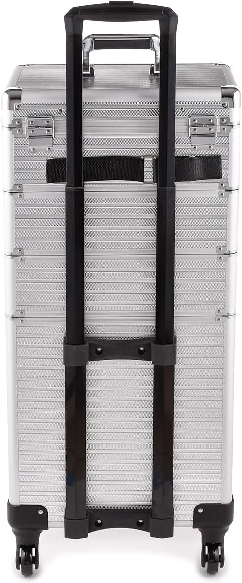 Kosmetikkoffer Schminkkoffer Beauty Make-up Case Multikoffer professioneller Make-up Rollkoffer Orga