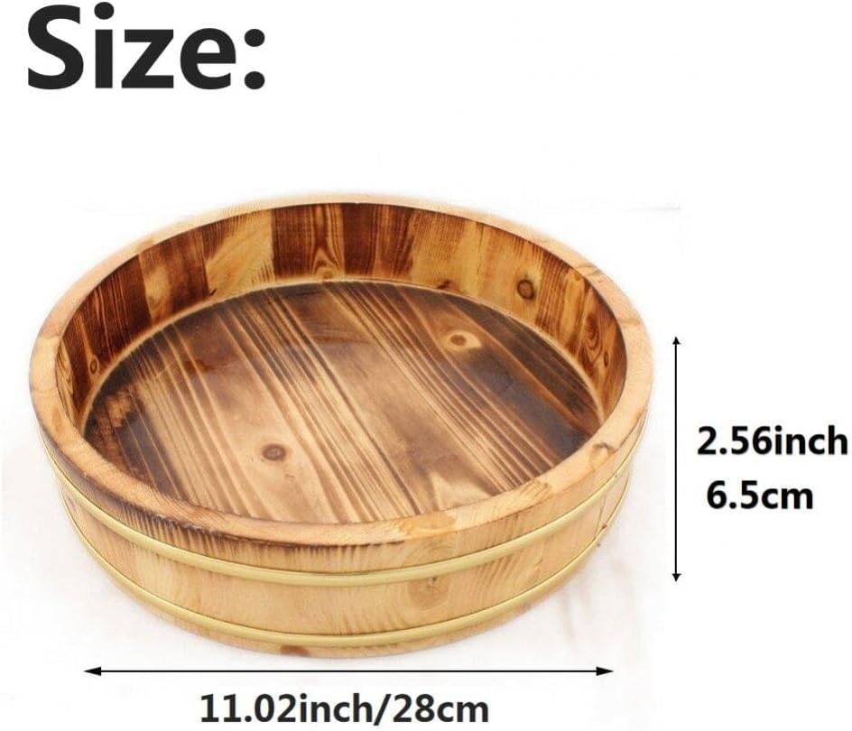 Lpitoy Holz Sushi Reisschale Hangiri Sushi Oke Sushi Reis Mischwanne Tablett Reis Mischschale Für Re