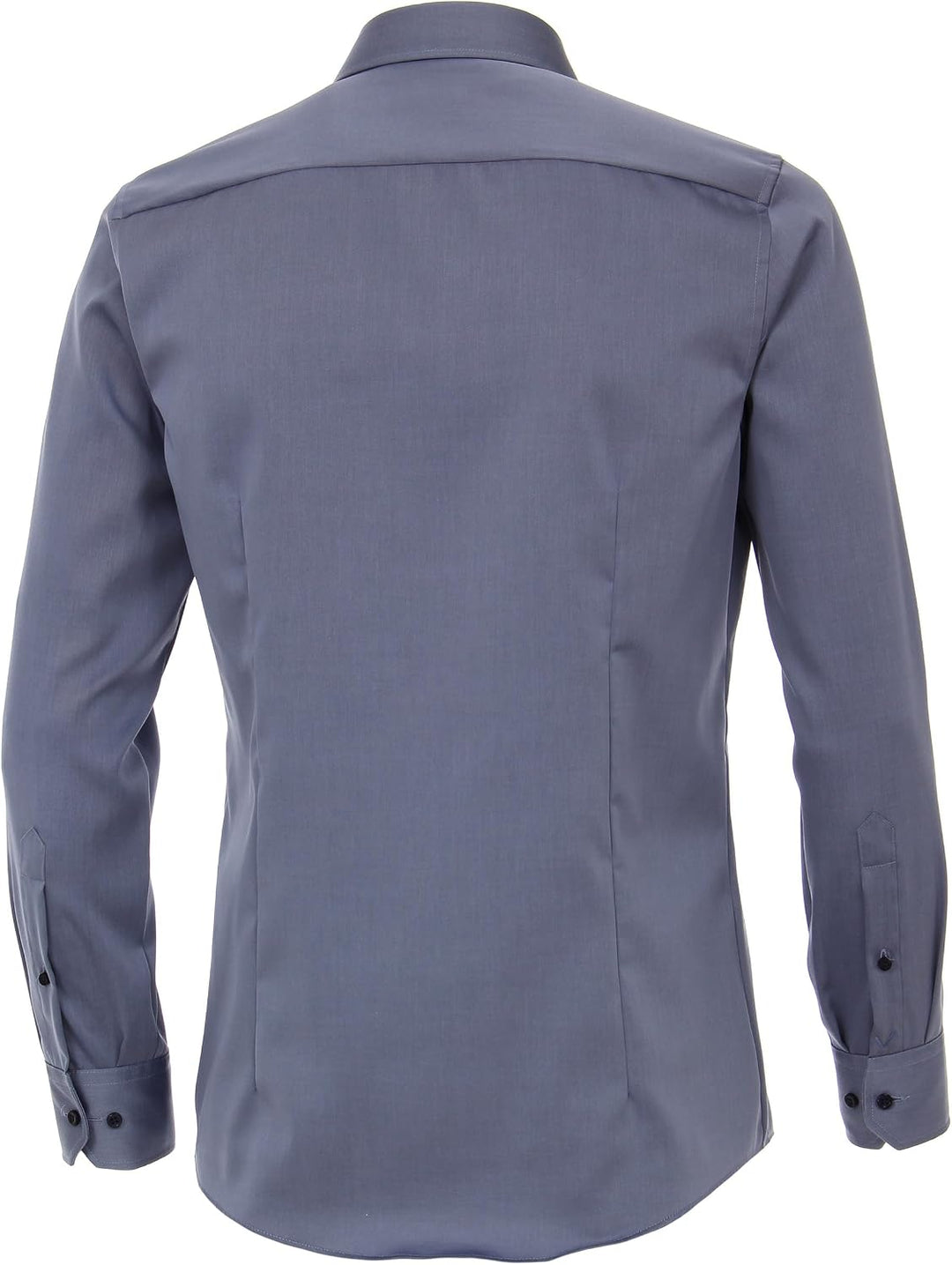 Venti Herren Twill Hemd unifarben extra Langer Arm 72cm Modern Fit 39 Extra Tall Graues Dunkelblau,