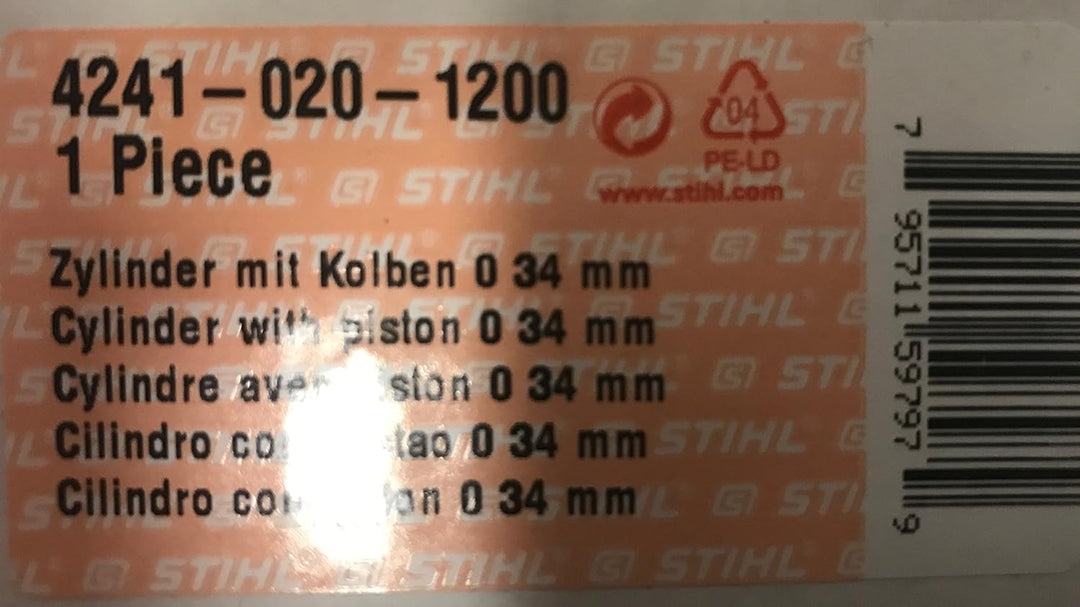 Stihl Original Zylinder mit Kolben für BG und SH