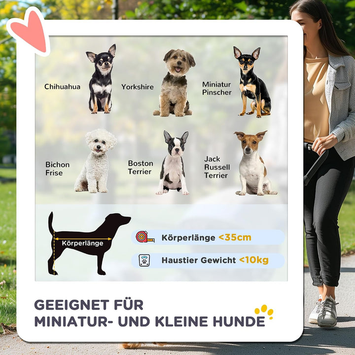 PawHut Hundewagen Hundebuggy Buggy Hunde Katzen Pet Stroller Hunde Buggy Kaffeebraun Kaffeebraun 75L