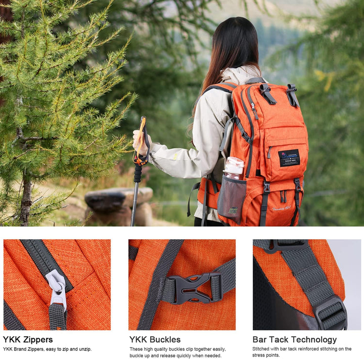 MOUNTAINTOP 40L Wanderrucksack Herren Damen Trekkingrucksack Backpacker Reiserucksack Outdoor Campin