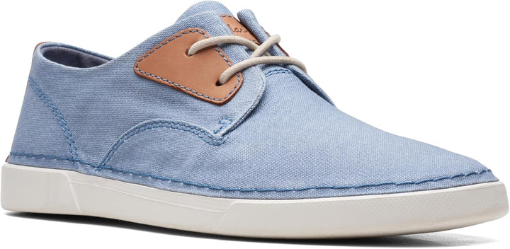 Clarks Herren Gereld Tie Sneaker 39.5 EU Blue Textile, 39.5 EU Blue Textile