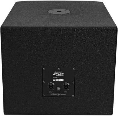 OMNITRONIC AZX-112 PA-Subwoofer 350W | 12"-Bassreflex-Subwoofer mit 350 W RMS, 8 Ohm | Mit 63-mm-Sch