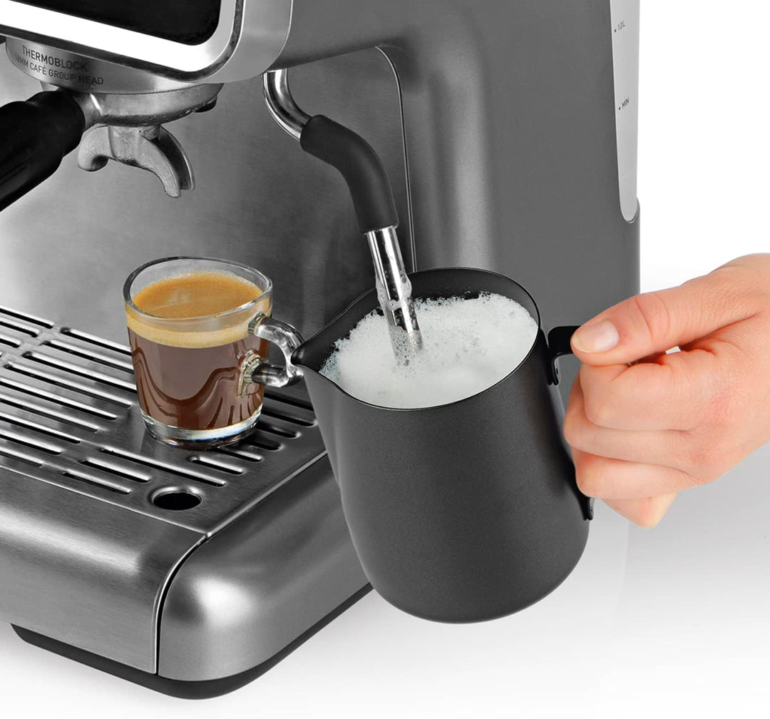 BEEM Milchkännchen – 500 ml | Edelstahl | Zum Aufschäumen von Milch | Tropffreier Ausguss | Für Sieb
