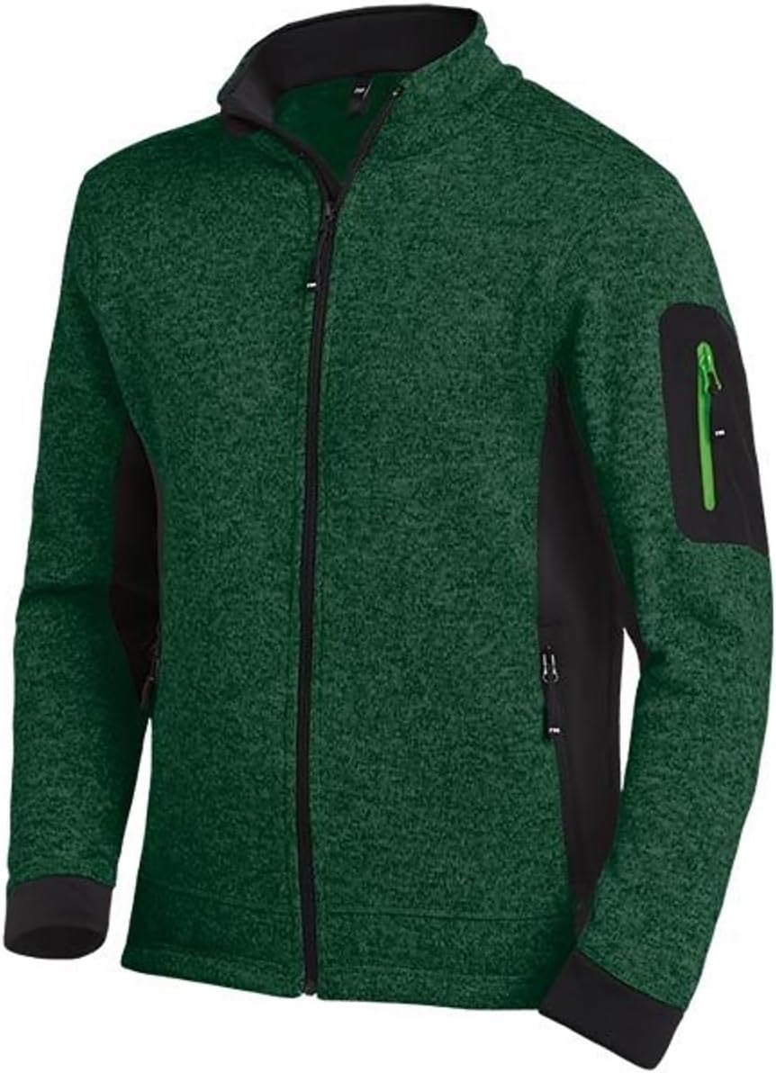 FHB Strickfleece Jacke atmungsaktiv, Farbe:khaki, Grösse:M