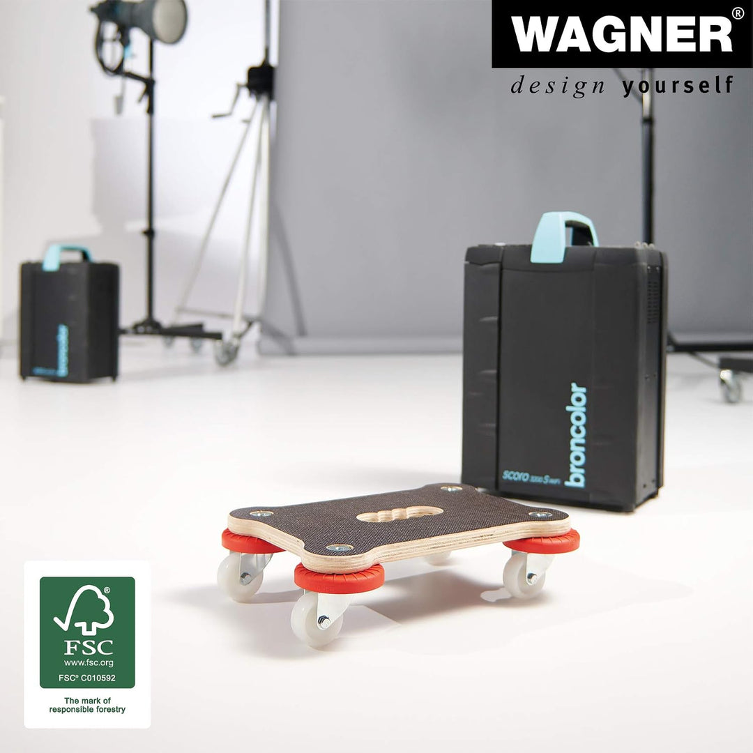Wagner Transporthilfe MM 1355 I 33 x 23 x 9 cm - Tragkraft 200 kg - ideal für schwere Transportboxen