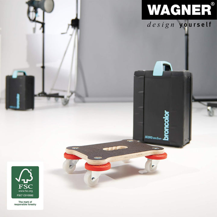 Wagner Transporthilfe MM 1355 I 33 x 23 x 9 cm - Tragkraft 200 kg - ideal für schwere Transportboxen