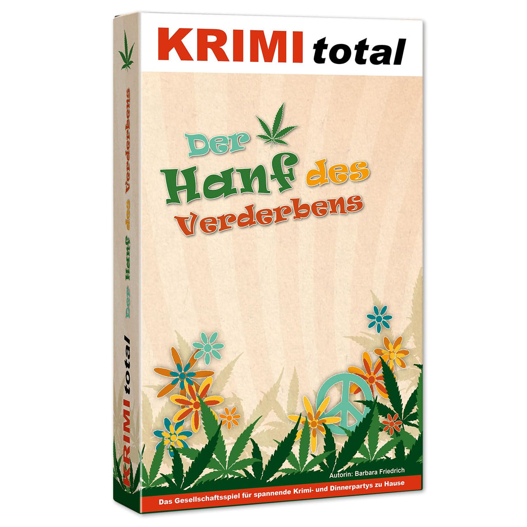 Der Hanf des Verderbens | Krimidinner für zu Hause | 8-9 Personen | Flowerpower, 60er Jahre