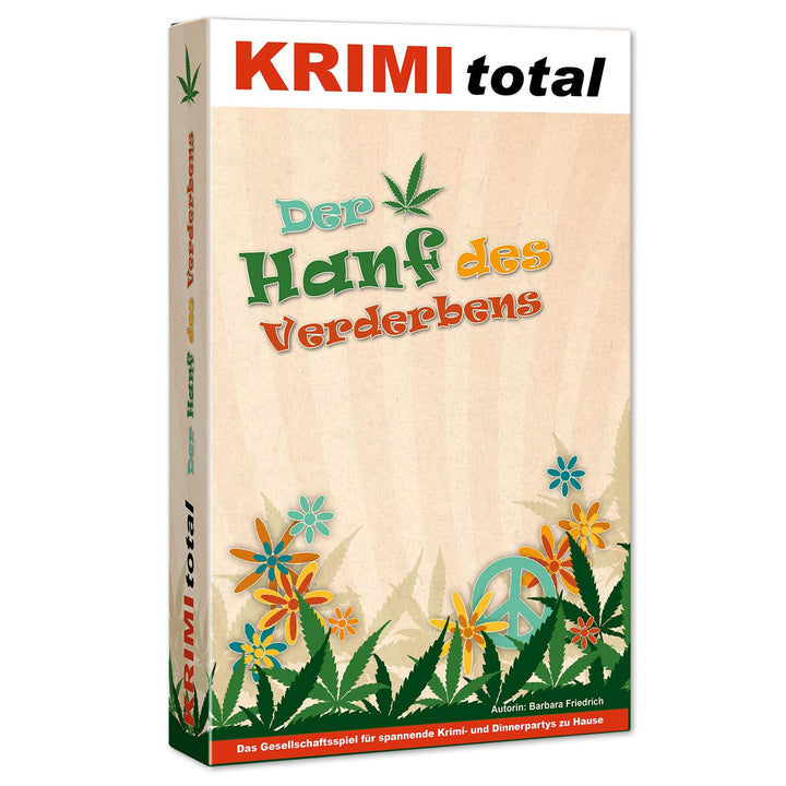 Der Hanf des Verderbens | Krimidinner für zu Hause | 8-9 Personen | Flowerpower, 60er Jahre