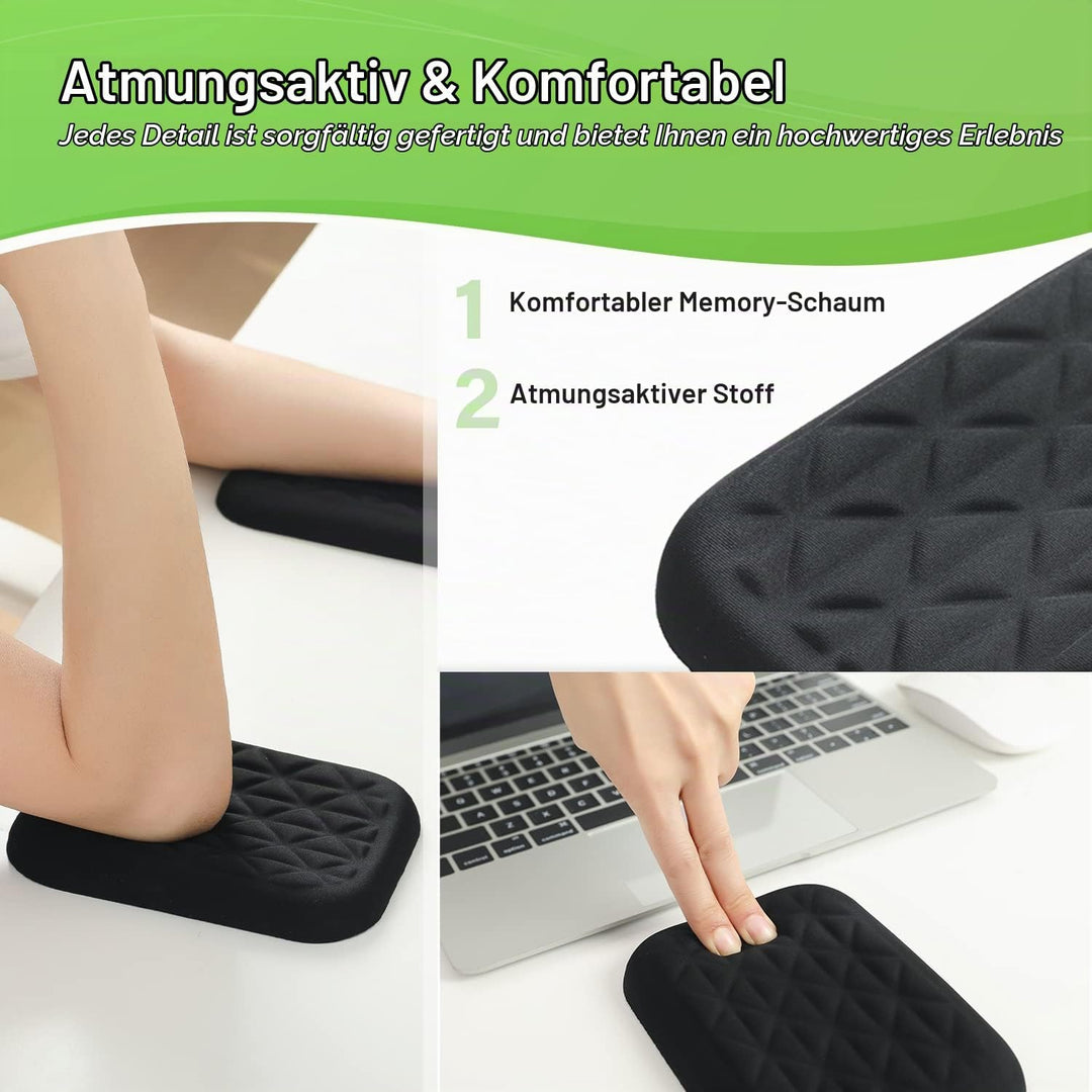 Ergonomische Handgelenk- und Ellenbogenauflage für den Schreibtisch mit Memory-Schaum und rutschfest
