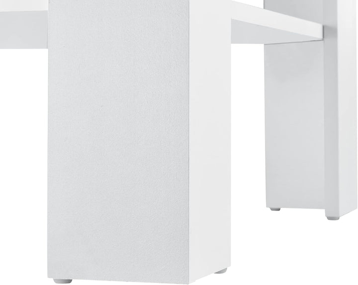 [en.casa] Couchtisch Aachen Beistelltisch 60x60x40 cm Wohnzimmertisch mit Ablage Sofatisch Kaffeetis