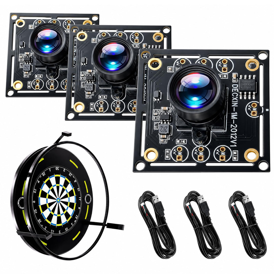 OV9732 Kameramodul mit 100° Weitwinkel, 1280x720p 30fps, USB, 3m Kabel, kompatibel mit Autodarts Kam