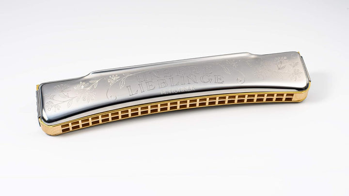 Hohner M733201 Unsere Lieblinge 48 C Mundharmonika &amp; Blues Harp Schule m. CD und DVD - Mundharmonika