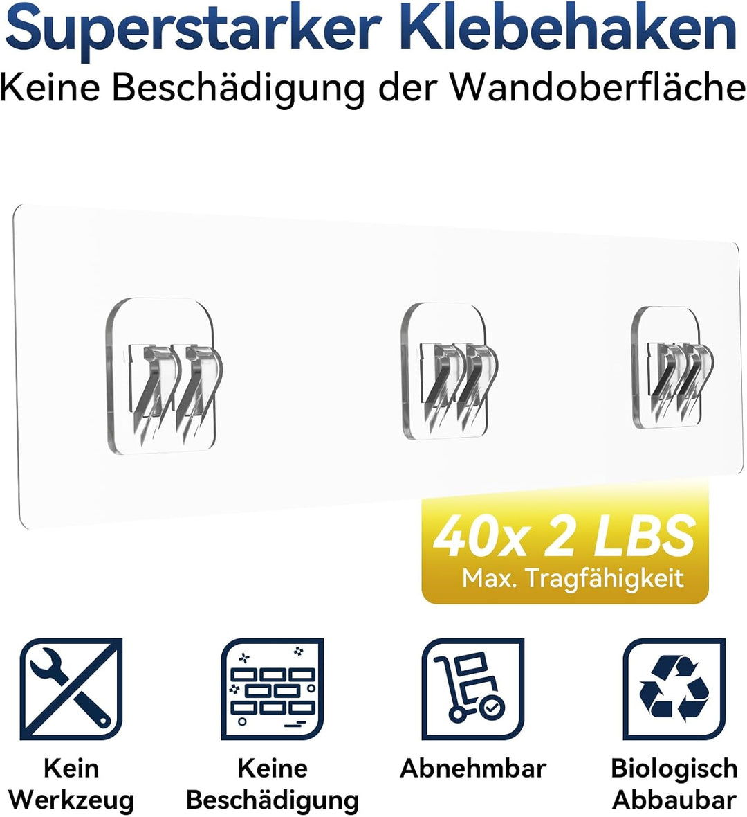 YASONIC Duschablage Ohne Bohren Set, 100% Rostfreie Duschregal (6-Teilig) Weiss Duschablage Set (6-T