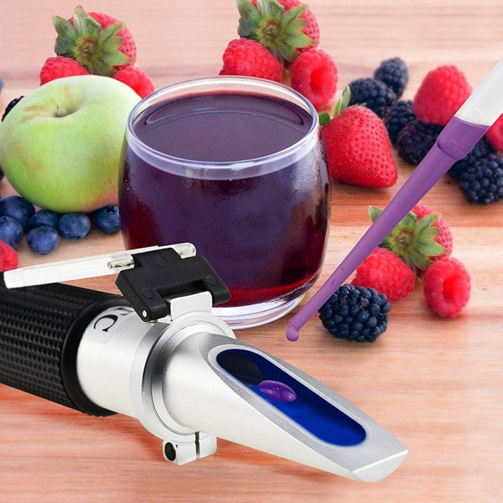 Zuckergehalt Refraktometer, Refraktometer 0-32 Brix Wein Refraktometer zur Messung des Zuckeranteils