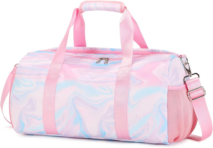 Mädchen Sporttasche Reise Duffel Mädchen Reisetasche Kinder Tanztasche Reisetasche Trainingstasche D