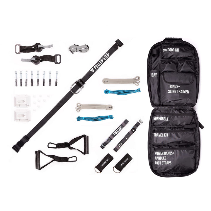 FREESIXD Schlingentrainer und Widerstandstrainer Set, Suspension Trainer für zu Hause und auf Reisen