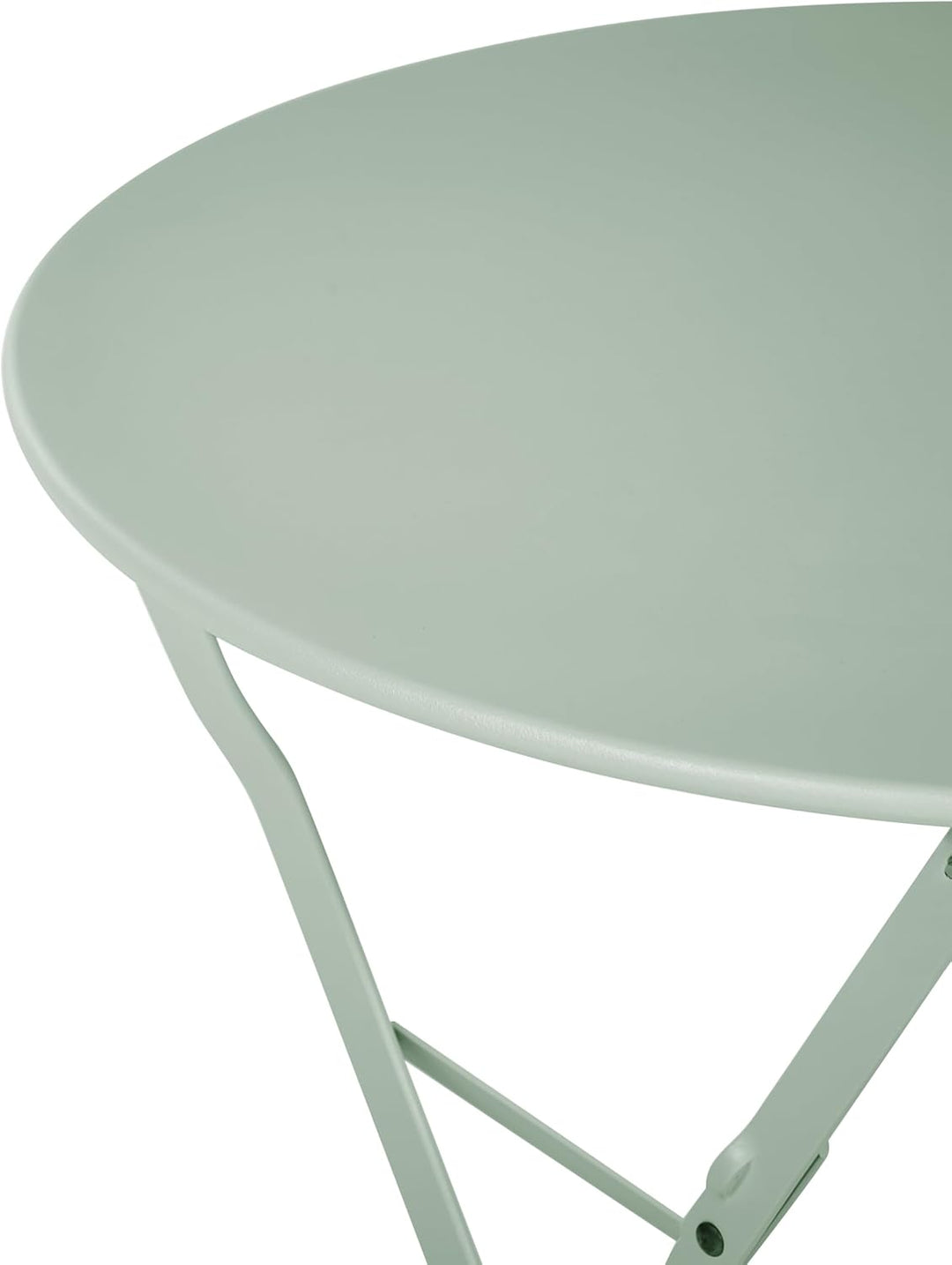 Modernes Balkonset Tisch mit 2 Stühlen aus Stahl grau Fiori