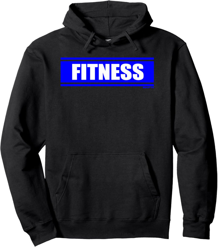 Fitness Blau Gym Fitness Workout Gym Spruch Motivation Blau Pullover Hoodie