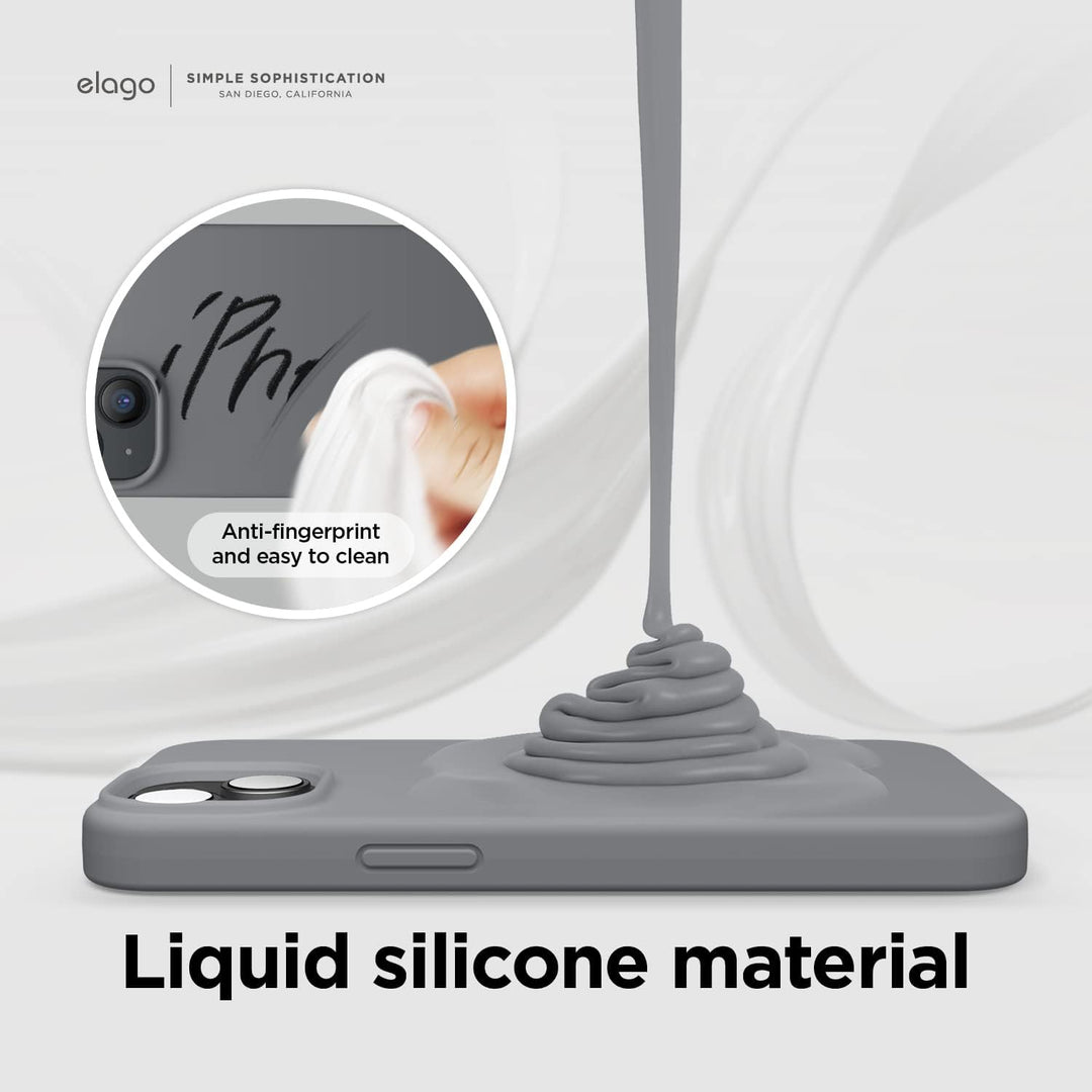 elago Schutzhülle für iPhone 14, Flüssigsilikon, Ganzkörper-Schutzhülle, stossfest, schlanke Handyhü