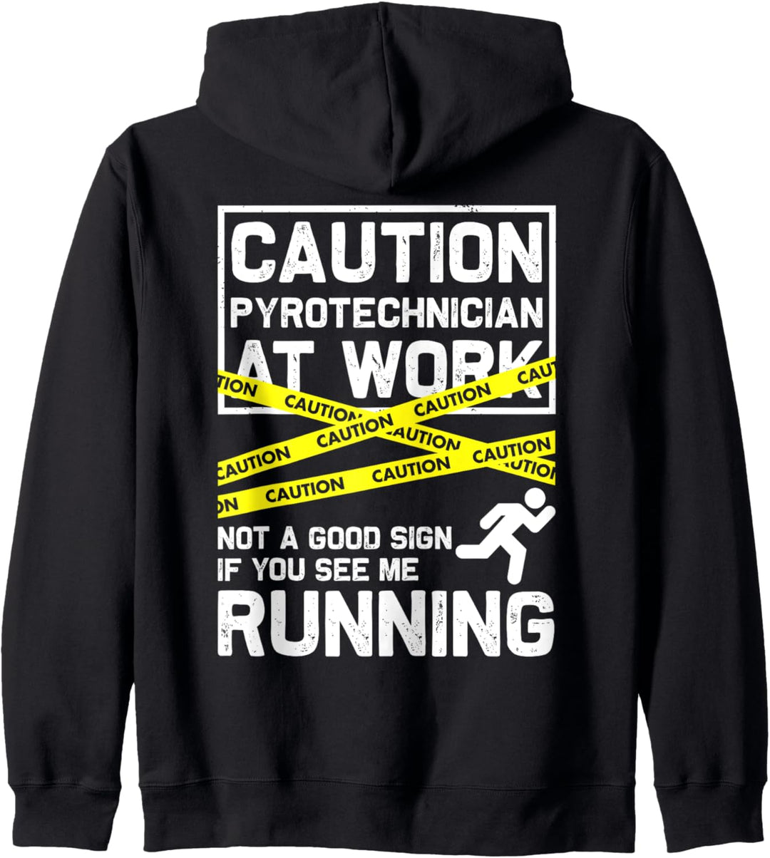 Caution Pyrotechnician At Work... Feuerwerk Pyrotechniker Kapuzenjacke