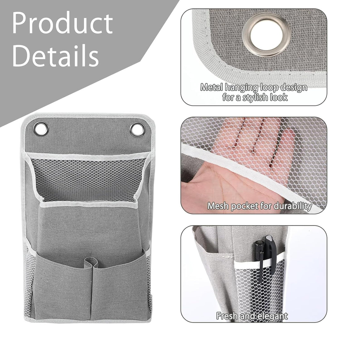 Hängeorganizer Camping, Camping Organizer – 2 Graue Mehrtaschen Hängende Aufbewahrung mit 4 Selbstkl