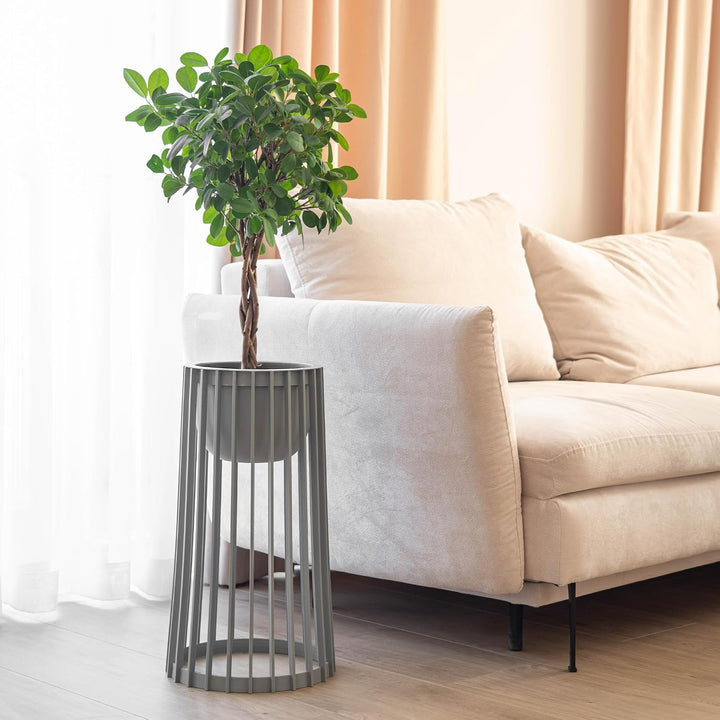 KADAX Blumentopfständer Aytre, Blumenständer aus Kunststoff, Pflanzenständer, Pflanzentisch, Blument