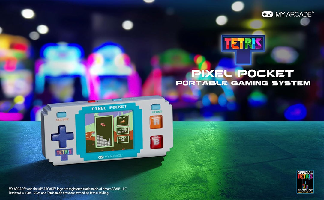 My Arcade Pixel Pocket Tetris Mini Portable Retro Console One Size