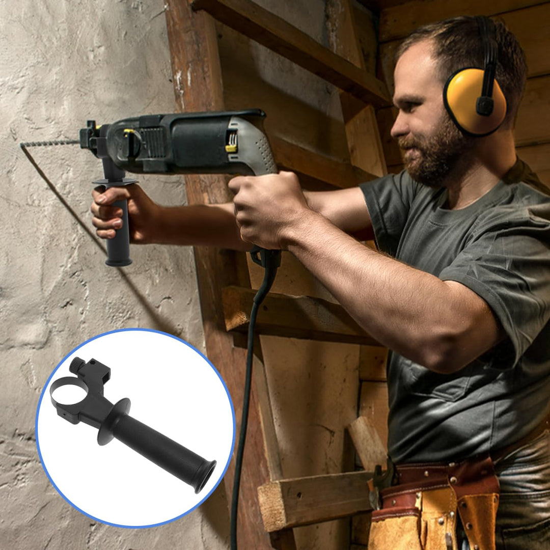 VILLCASE Seitengriff Für Elektrohammer Schlagbohrmaschinen Ersatzgriff Ergonomisch Einstellbar Rutsc