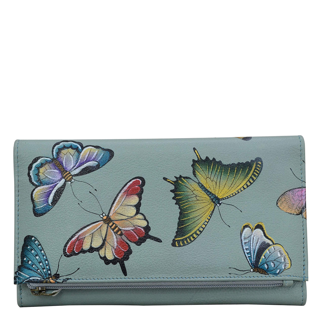 Anuschka Damen Anuschka Handbemalt Leder Damen Dreimal Falten Clutch Anuschka Handbemalt Leder Damen