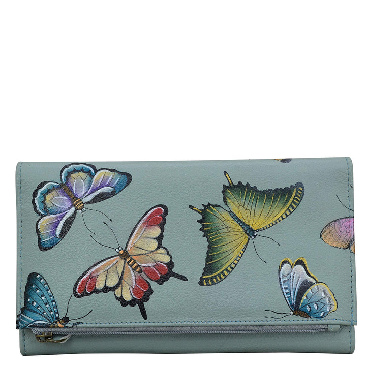 Anuschka Damen Anuschka Handbemalt Leder Damen Dreimal Falten Clutch Anuschka Handbemalt Leder Damen